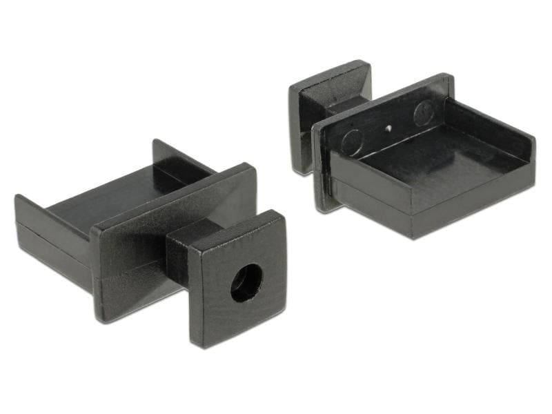 Delock | USB-A Port Staubschutz, 10Stück | Zum Schutz von USB-Ports, schwarz,mit Griff