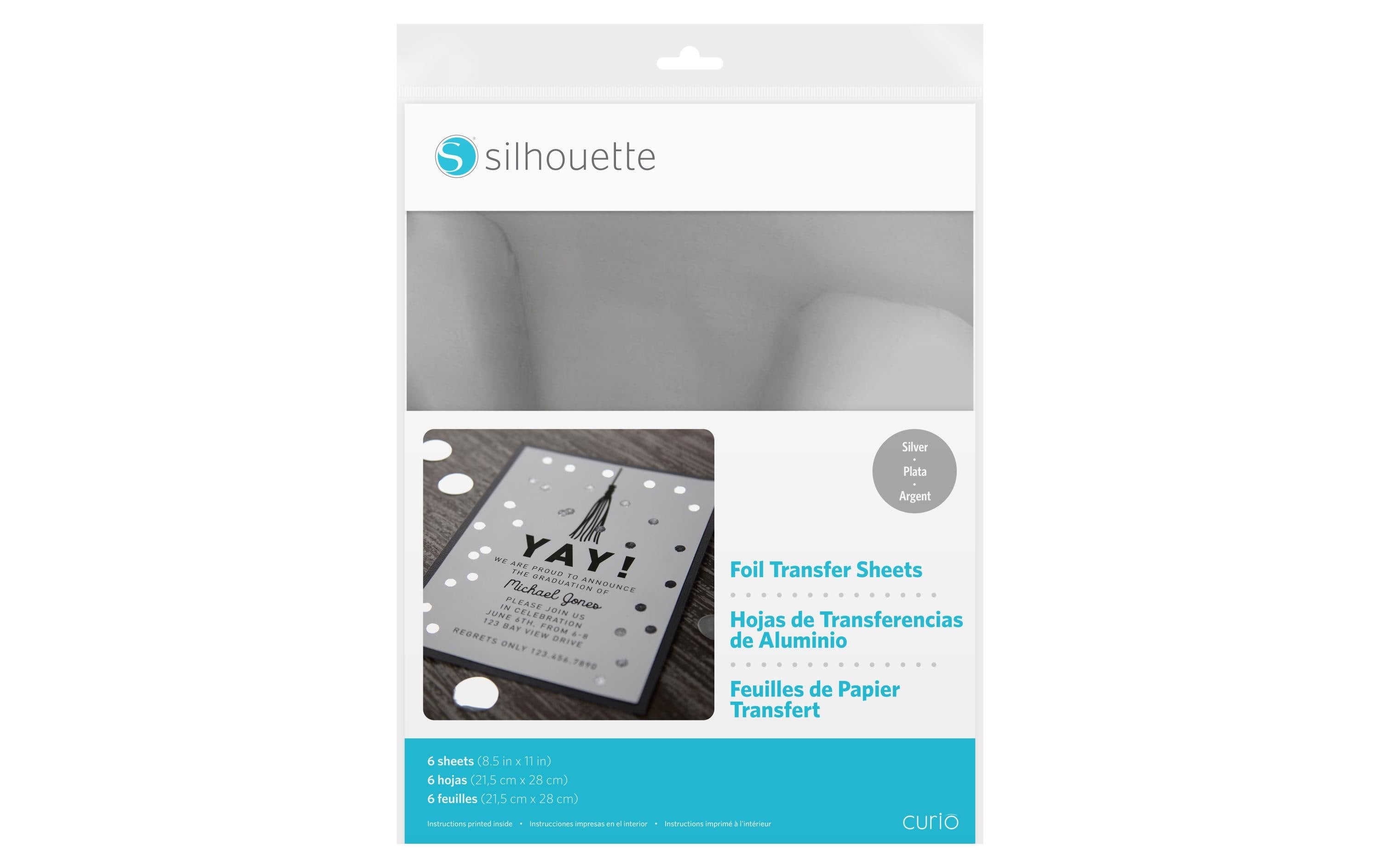 Silhouette Transferfolie silber