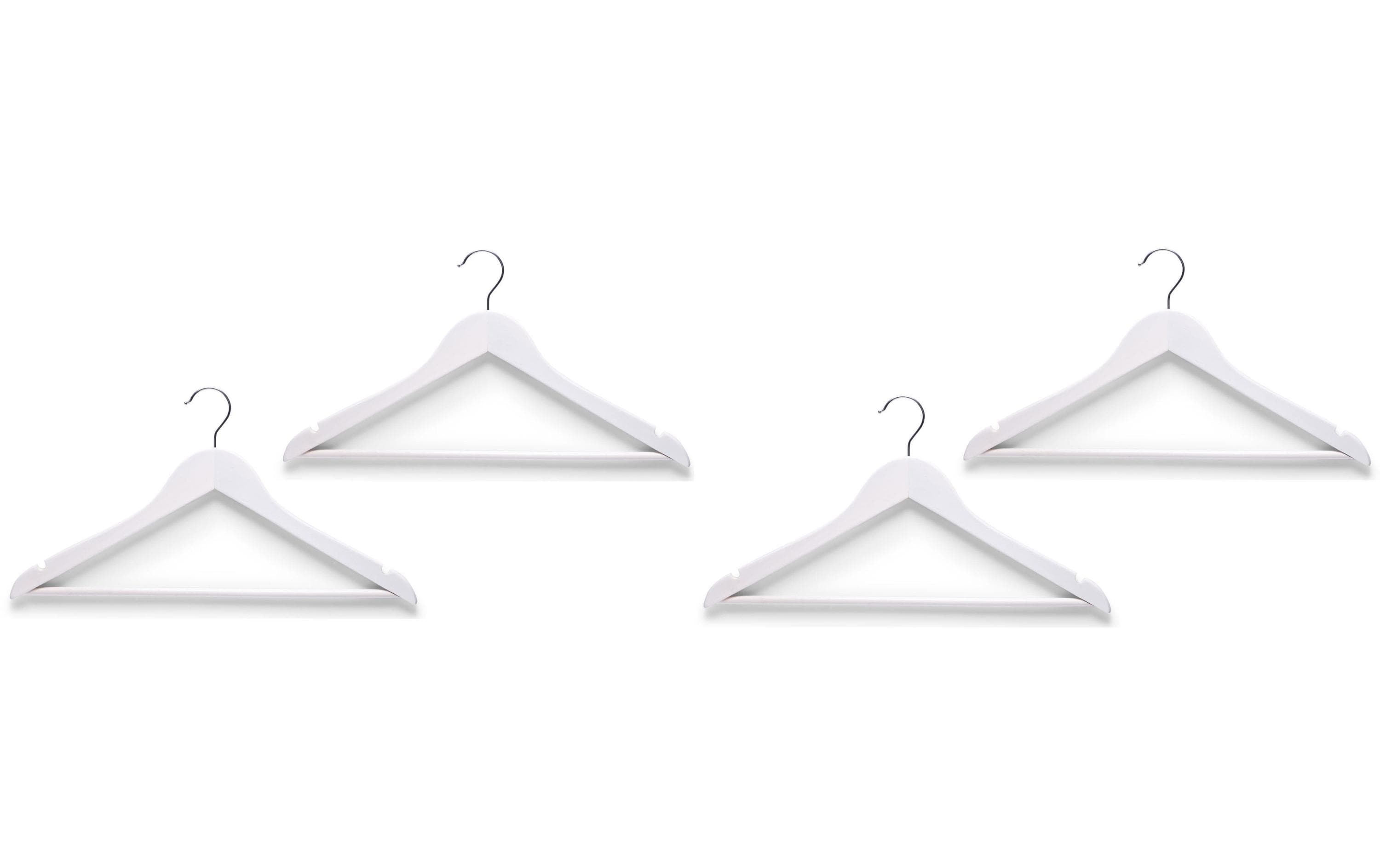 Zeller Present Kleiderbügel 4er Set weiss