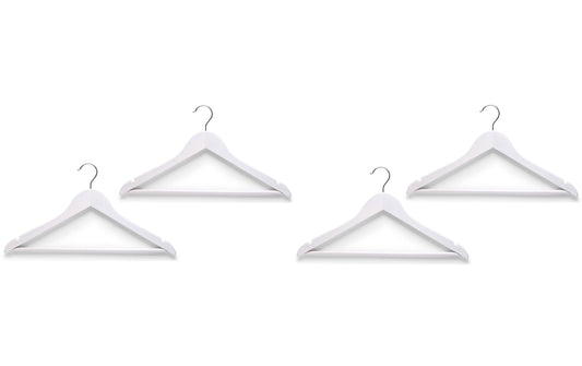 Zeller Present Kleiderbügel 4er Set weiss