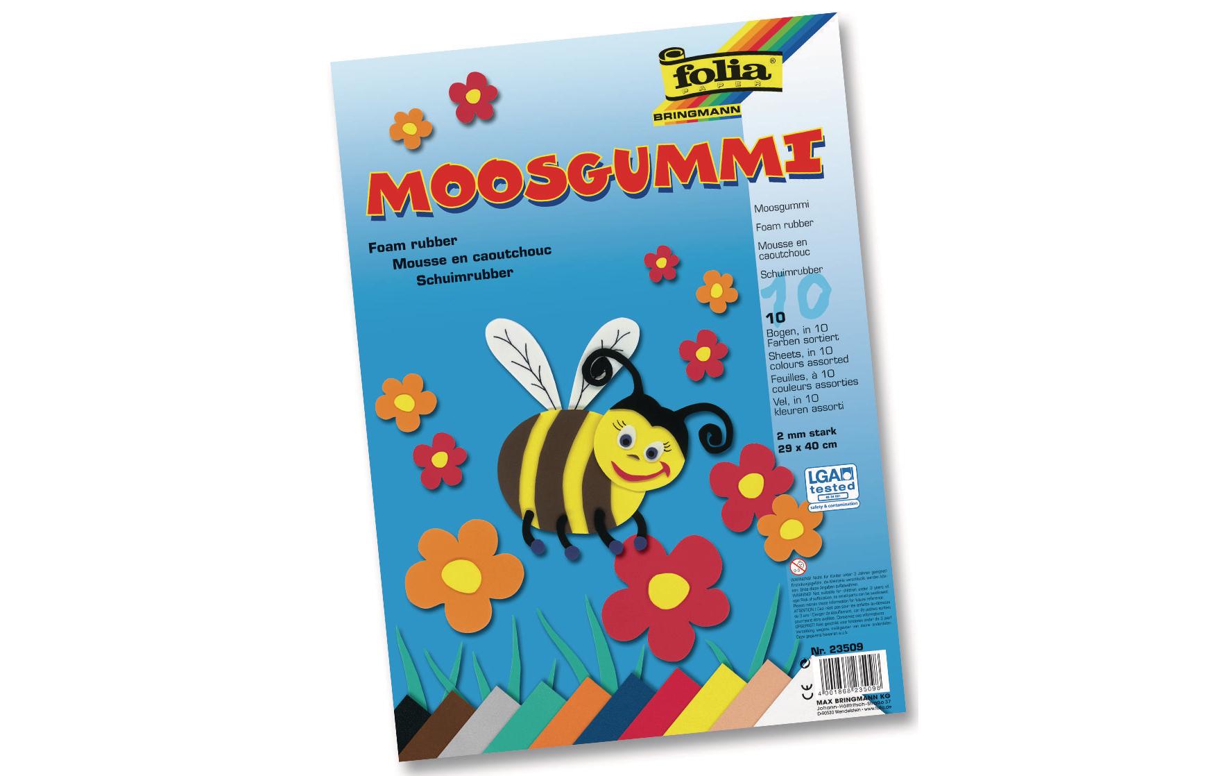Folia Moosgummi-Set 10 Farben