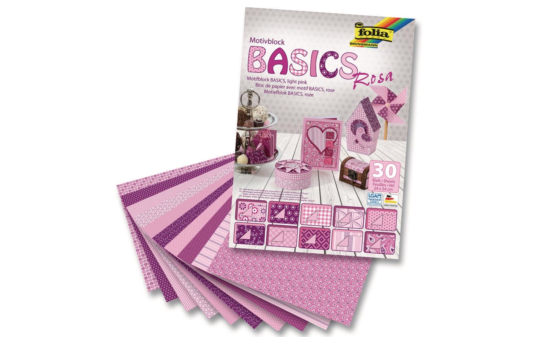 Folia, Motivblock Basics Rosa