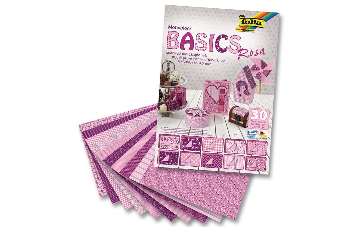 Folia, Motivblock Basics Rosa