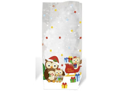 URSUS | Weihnachtsbeutel Eule 19 cm | 10 Stück, Grösse 11.5 x 19 cm