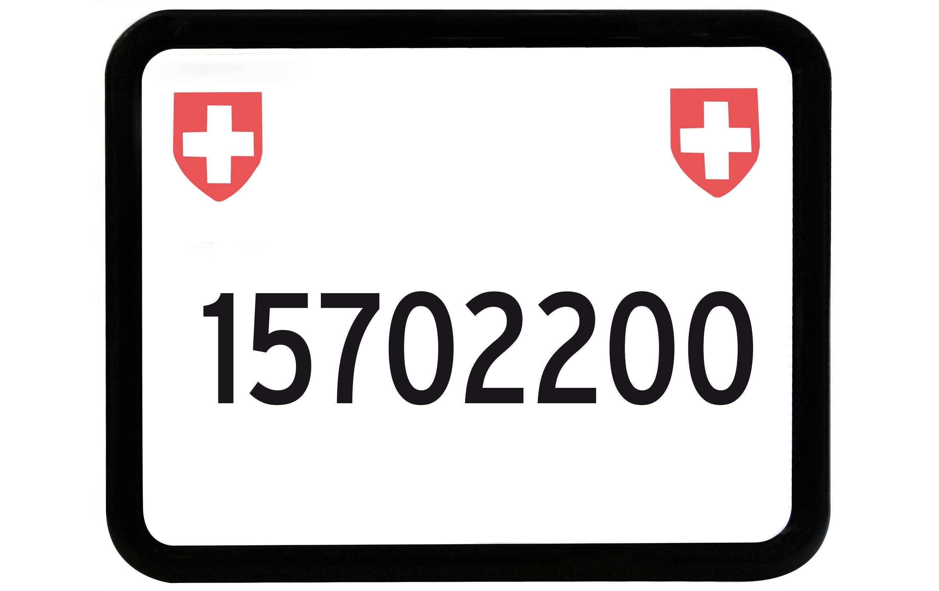 EASYKLICK Kennzeichenhalter Moto
