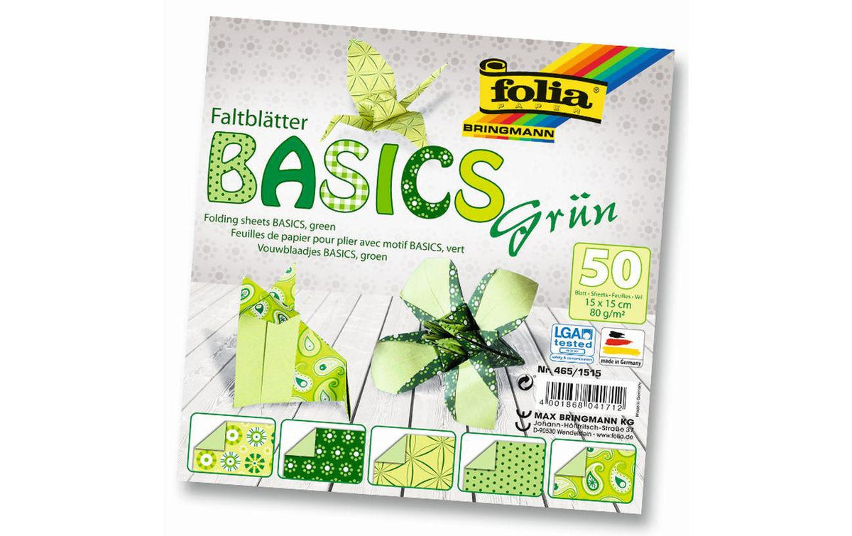 Folia Faltblätter Basics grün