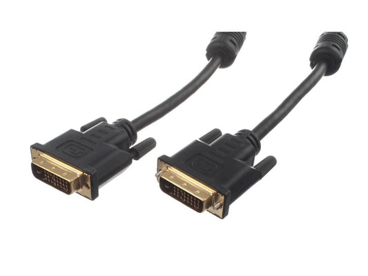HDGear | DVI-D Kabel: 10m, Dual-Link | Stecker 24+1 auf Stecker 24+1, schwarz