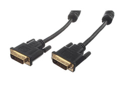 HDGear | DVI-D Kabel: 10m, Dual-Link | Stecker 24+1 auf Stecker 24+1, schwarz