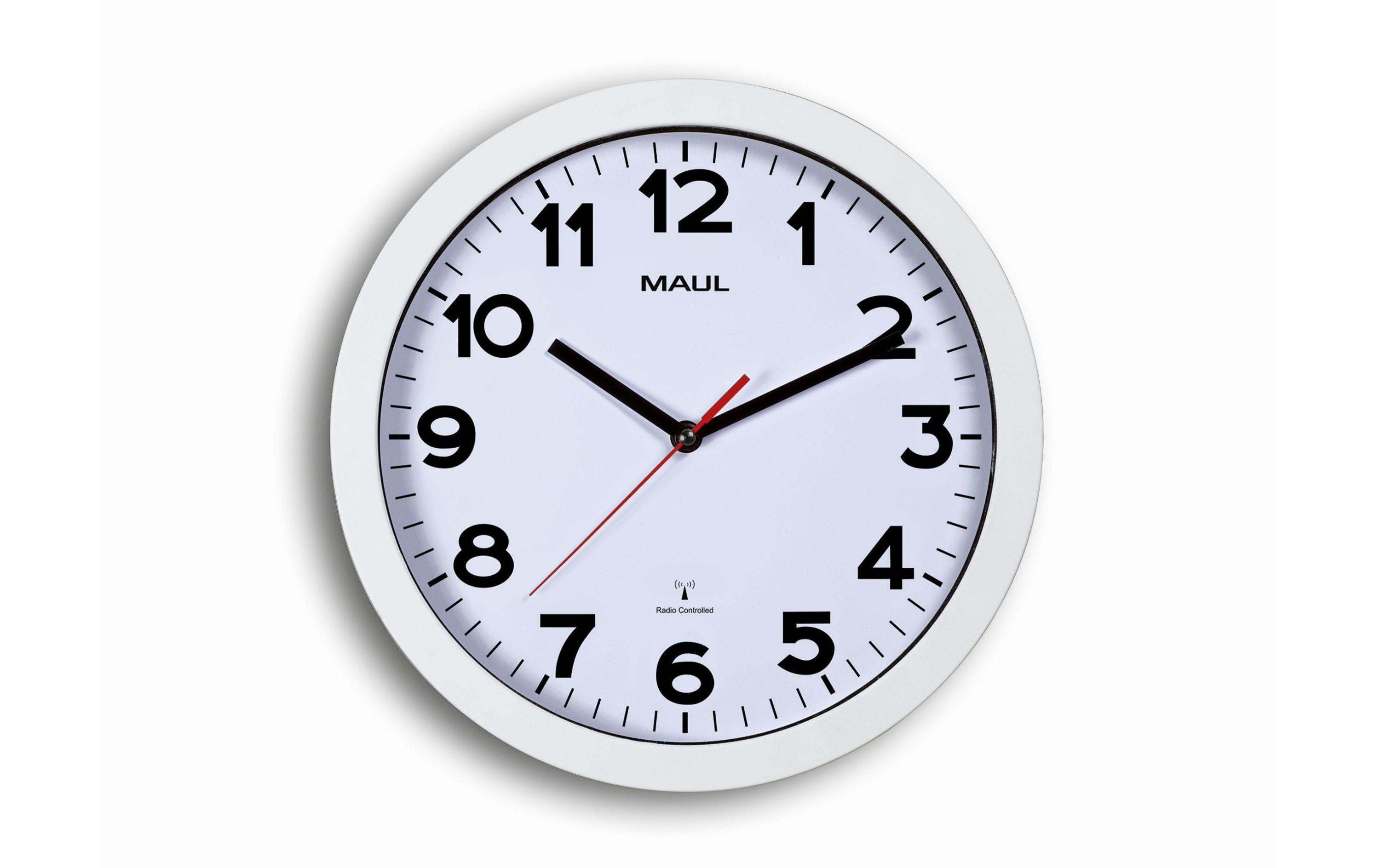 MAUL Wanduhr MAULstep 30RC weiss