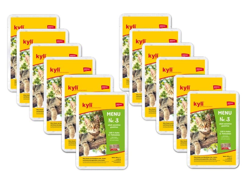 kyli | Nassfutter Menu Nr. 3 Sensitive | 12x100g
