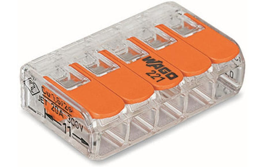 WAGO, Verbindungsklemme COMPACT 5-fach, 25