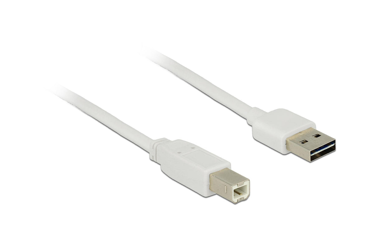 USB2.0-Kabel Easy A-B: 0.5m, weiss