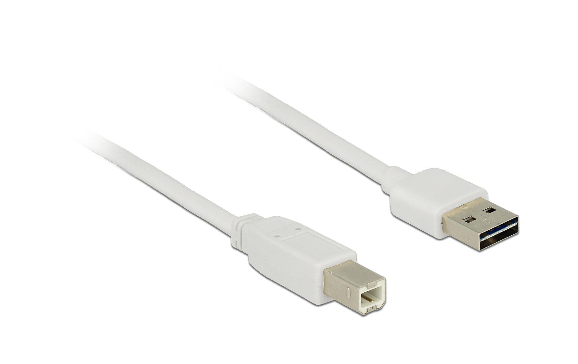 USB2.0-Kabel Easy A-B: 1m, weiss