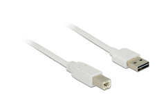 USB2.0-Kabel Easy A-B: 1m, weiss