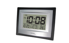 Technoline | Wanduhr WS8004 | Quarzuhr, Temperaturanzeige, Wand-/Tisch