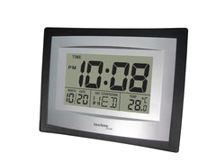 Technoline | Wanduhr WS8004 | Quarzuhr, Temperaturanzeige, Wand-/Tisch