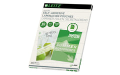 Leitz | Heisslaminierfolien A4 | 80 mic, 100 Stück, selbstklebend