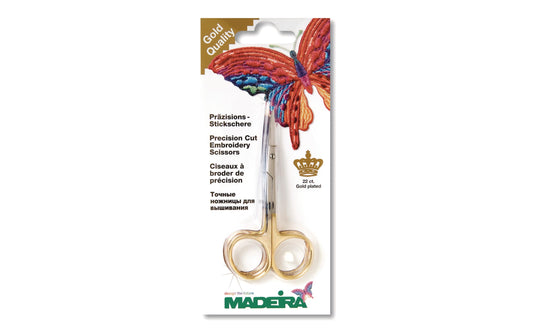 Madeira Präzisions-Stickschere gold