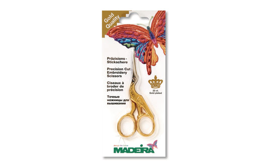 Madeira Präzisions-Stickschere gold