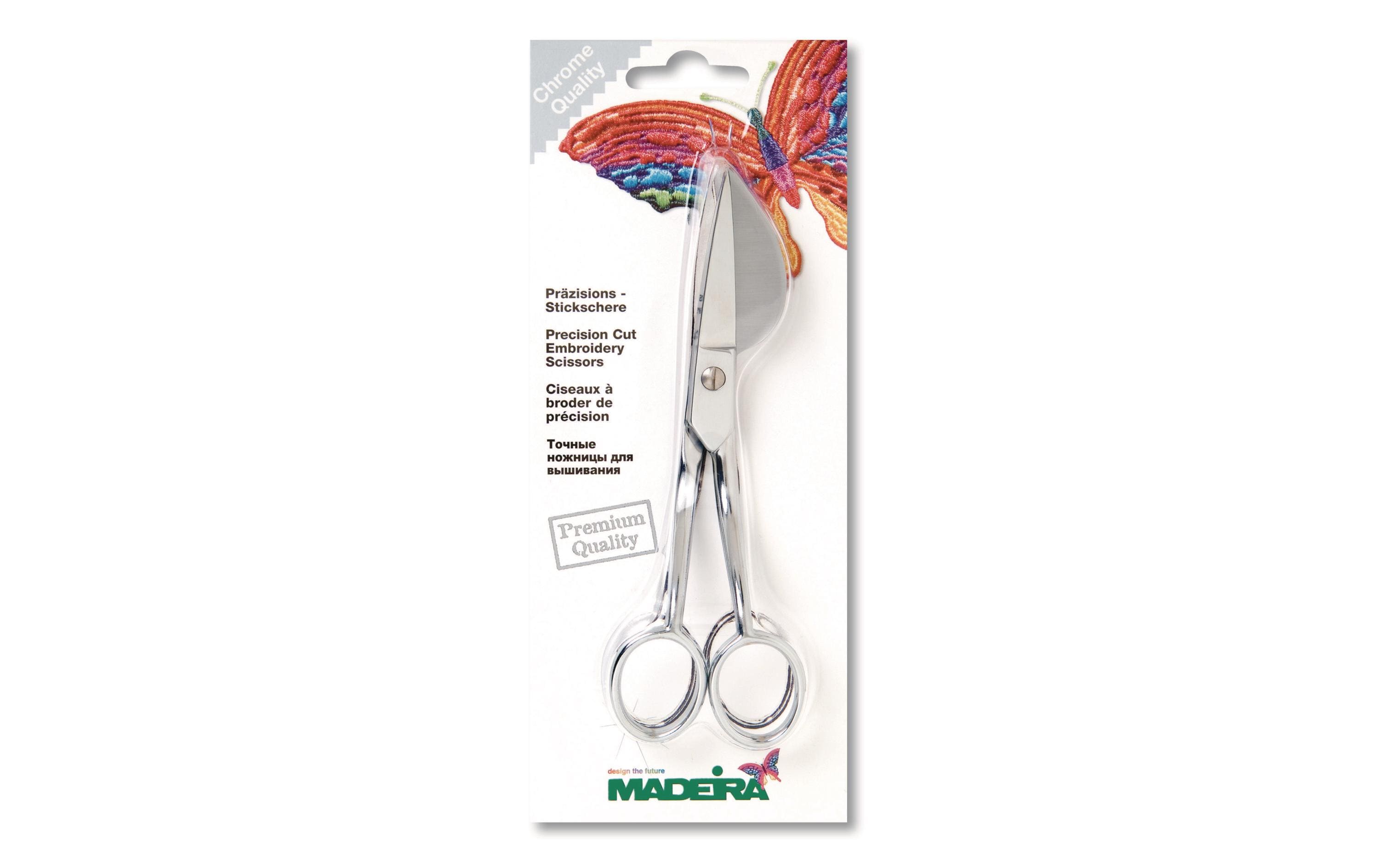 Madeira Präzisions-Stickschere chrome
