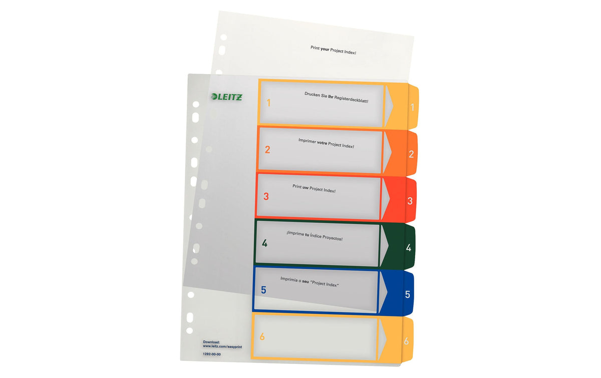 Leitz  PC-beschriftbares Register