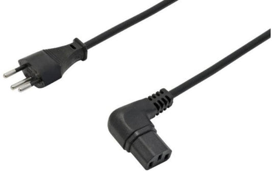 Netzkabel T12 - C13, 2 m schwarz