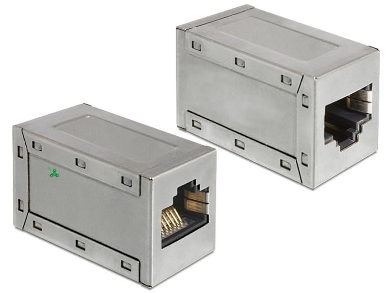 Delock | Kupplung für RJ-45 Kabel | CAT.6A STP, geschirmt, Metalgehäuse