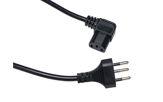 Diggelmann, Netzkabel 1 m C13 - T12, seitli