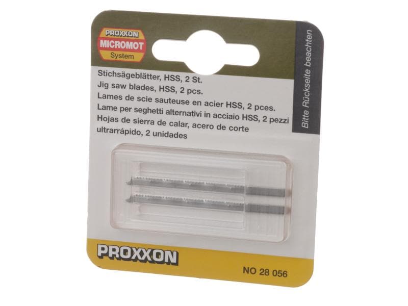 Proxxon | Stichsägeblatt aus HSS | geschliffene, gewellte Verzahnung, 2 Stk