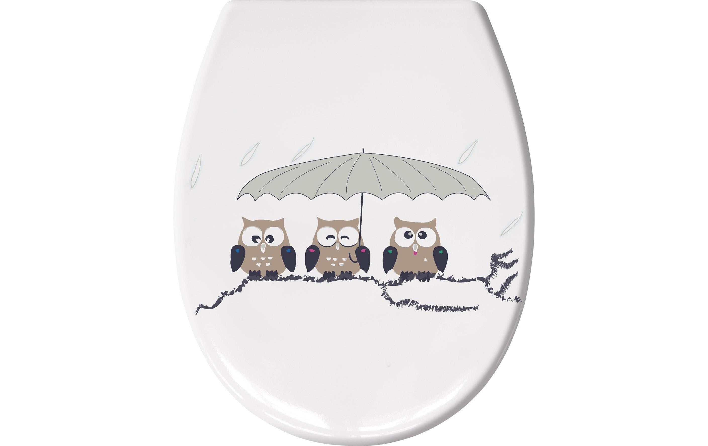 Kleine Wolke Toilettensitz Eulen