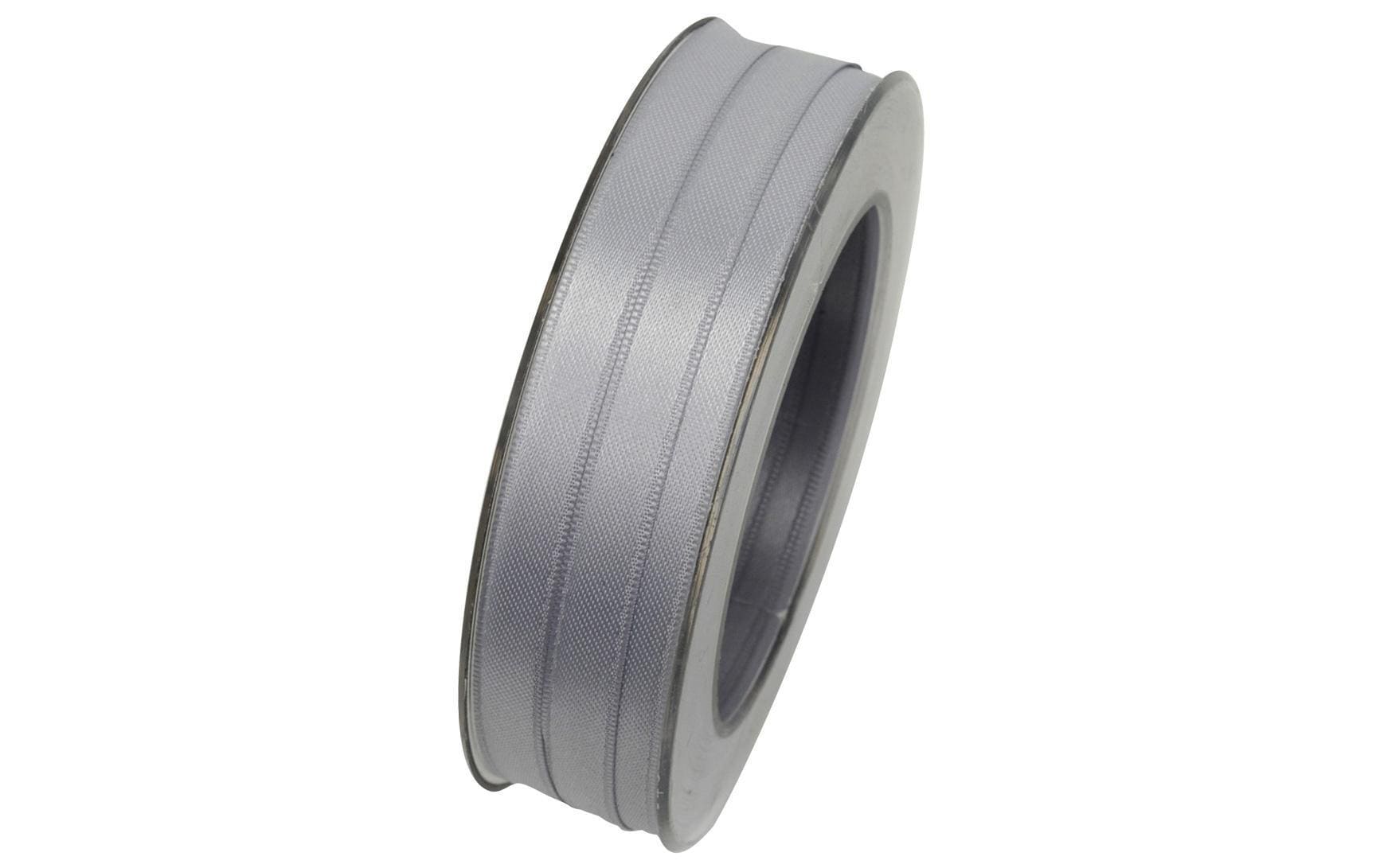 GOLDINA, Satinband 10 mm x 25 m, Silber, 1