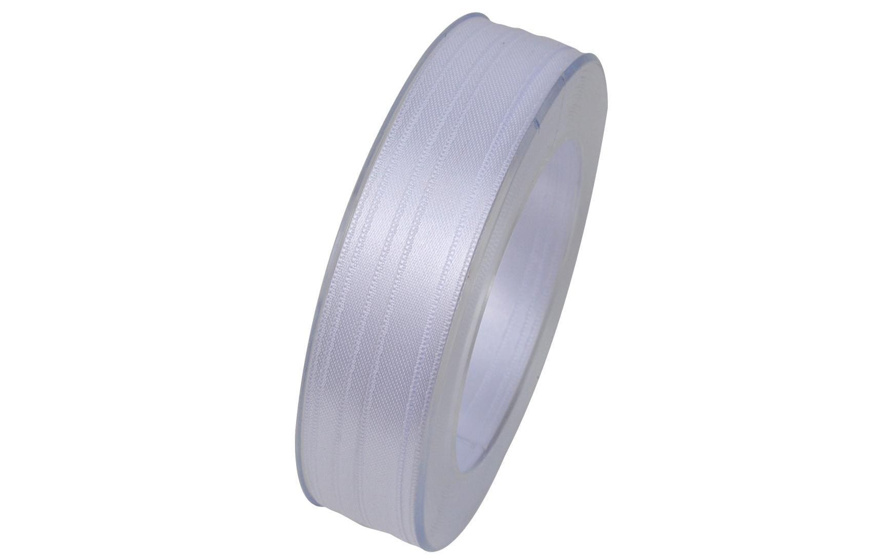 GOLDINA, Satinband 10 mm x 25 m, Weiss, 1 S