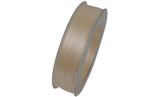 GOLDINA, Satinband 10 mm x 25 m, Beige, 1 S