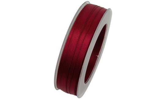 GOLDINA, Satinband 10 mm x 25 m, Dunkelrot,