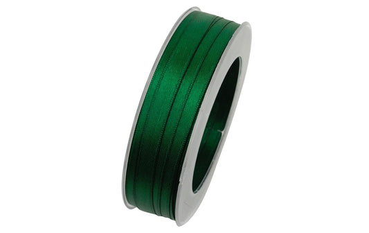 GOLDINA, Satinband 10 mm x 25 m, Dunkelgrün