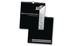 Folia Dauerkalender schwarz