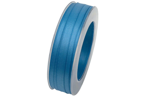 GOLDINA, Satinband 10 mm x 25 m, Mittelblau