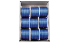 GOLDINA | Doppelsatin-Band 3 mm | Spule à 10 m, mittelblau