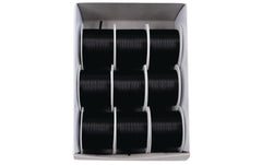 GOLDINA | Satinband Doppelsatin-Band | 3 mm x 10 m, Schwarz