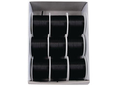 GOLDINA | Satinband Doppelsatin-Band | 3 mm x 10 m, Schwarz
