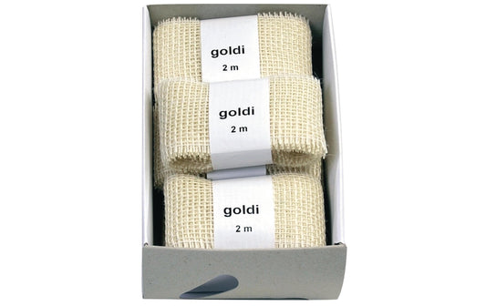 GOLDINA, Juteband 6 cm x 2 m, Weiss, 1 Stüc