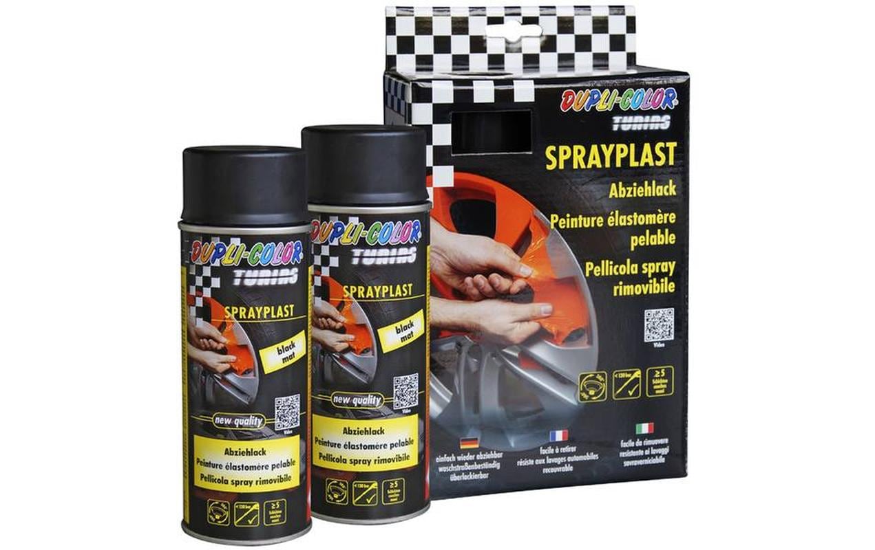 Dupli-Color Sprayplast schwarz matt