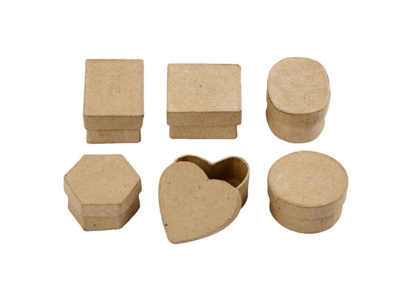 Creativ Company | Pappschachteln mini | 6 Stück, D: 4-6 cm