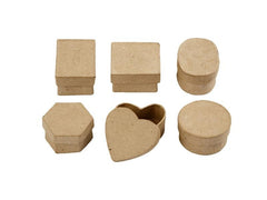 Creativ Company | Pappschachteln mini | 6 Stück, D: 4-6 cm