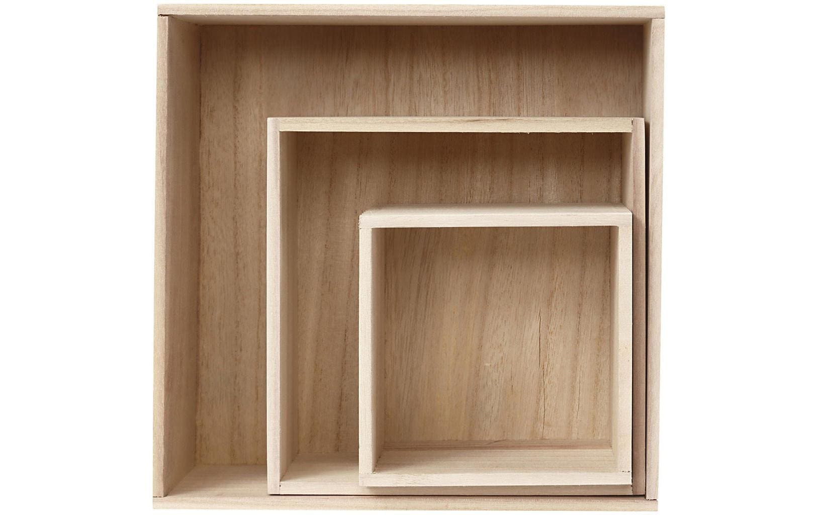 Creativ Company Holzksten-Set Quadrat