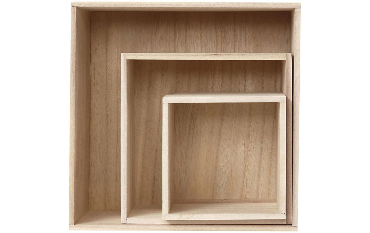 Creativ Company Holzksten-Set Quadrat