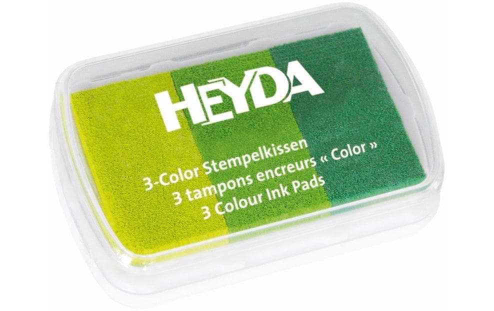 Heyda Stempelkissen Grüntöne