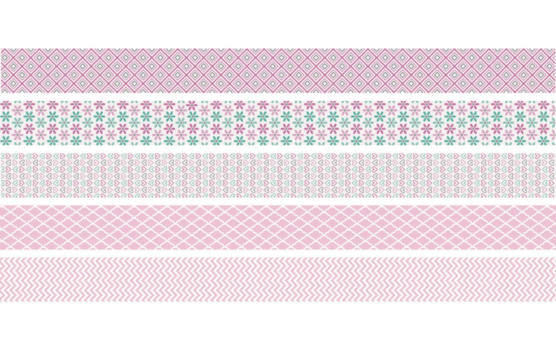 Heyda Washi Tape Pastell mini rosa