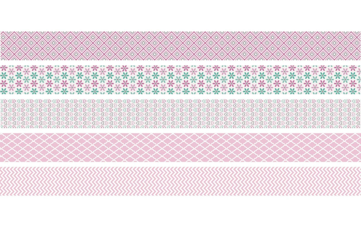 Heyda Washi Tape Pastell mini rosa