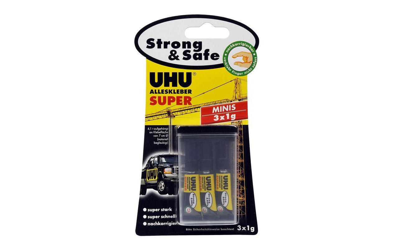UHU Alleskleber Super Strong&Safe 3x1g